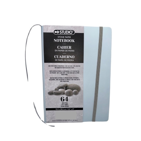 Blue Stone Paper Notebook - Picture 2 of 3